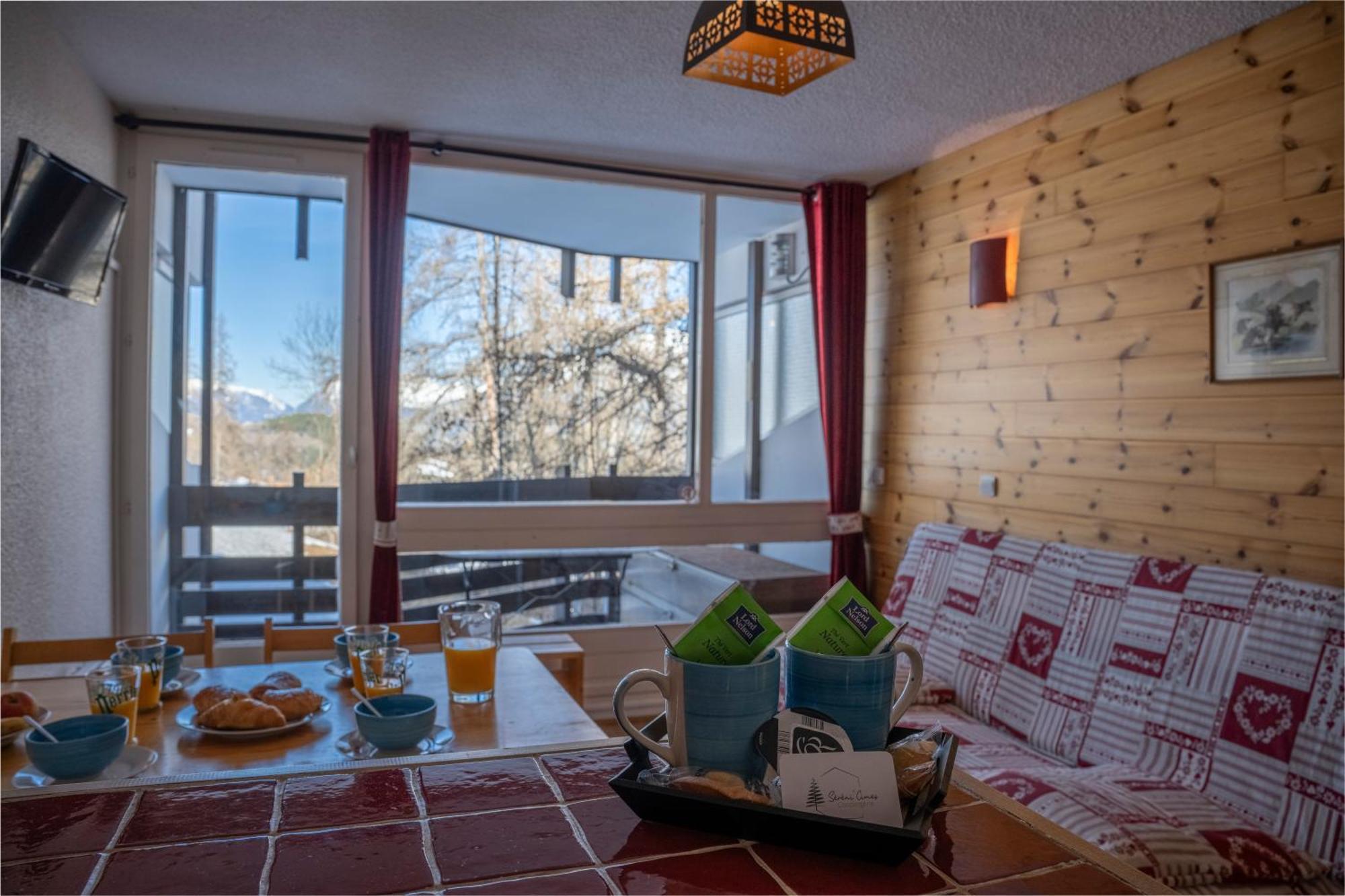 Apartamento Doux Crepuscule - Au Bord Des Pistes - Parking Enchastrayes Exterior foto