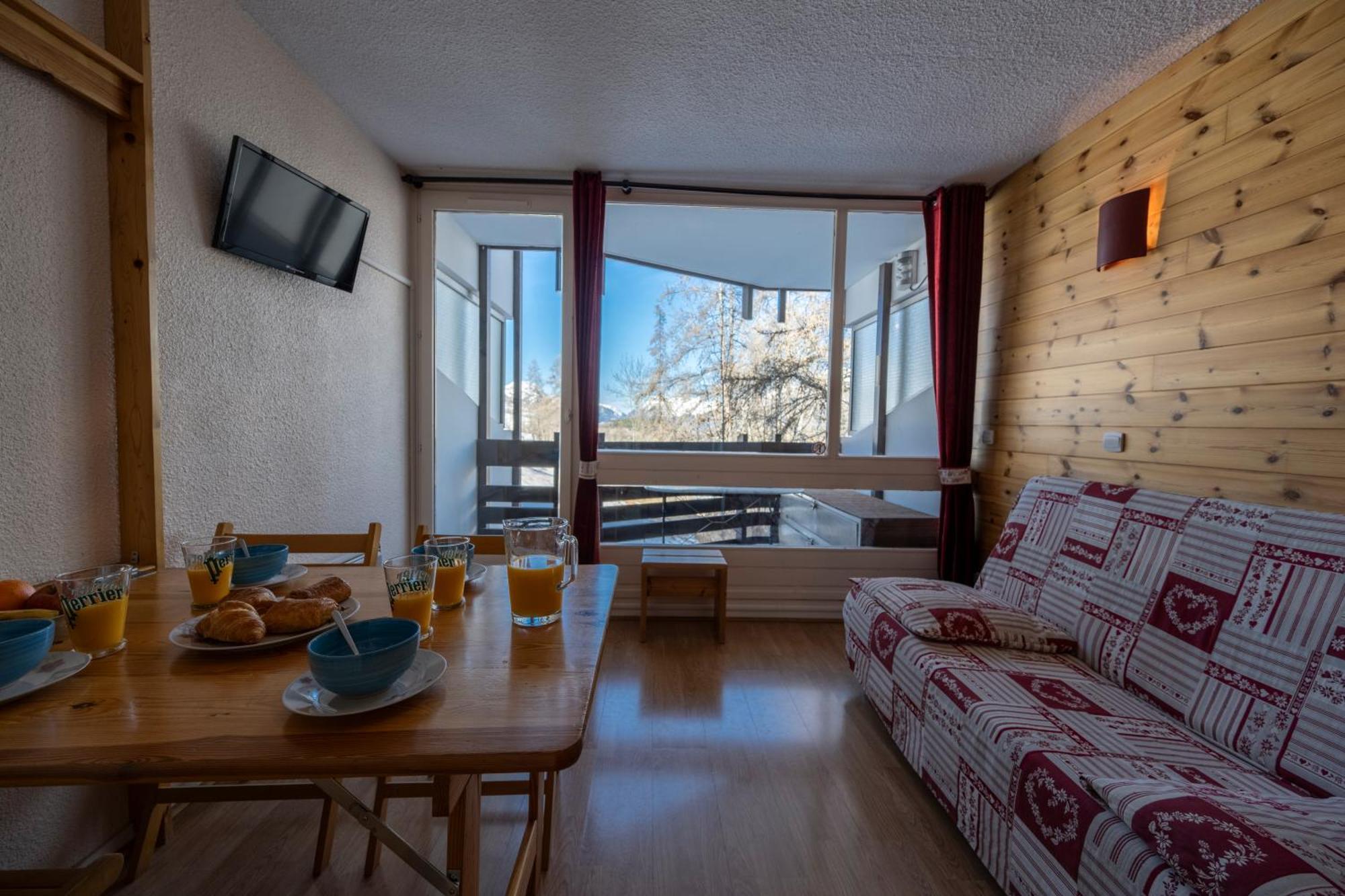 Apartamento Doux Crepuscule - Au Bord Des Pistes - Parking Enchastrayes Exterior foto