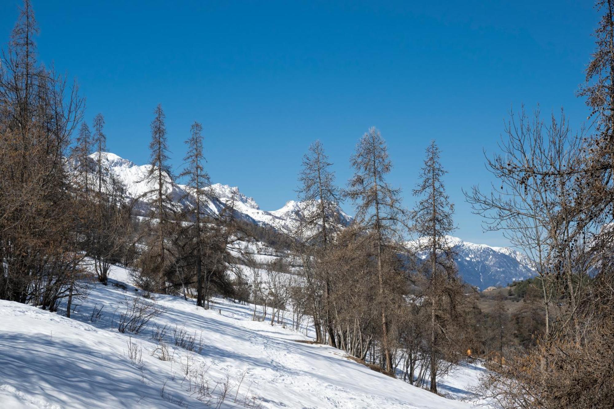 Apartamento Doux Crepuscule - Au Bord Des Pistes - Parking Enchastrayes Exterior foto